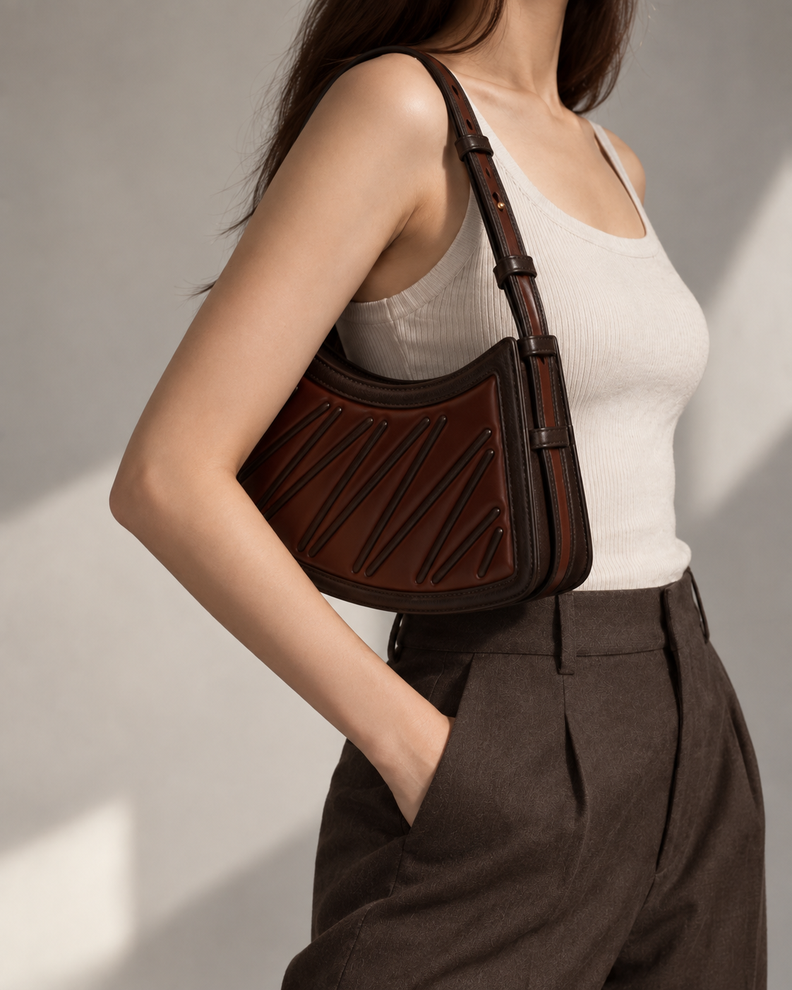 Original Mocha Handbag by STONEHEART